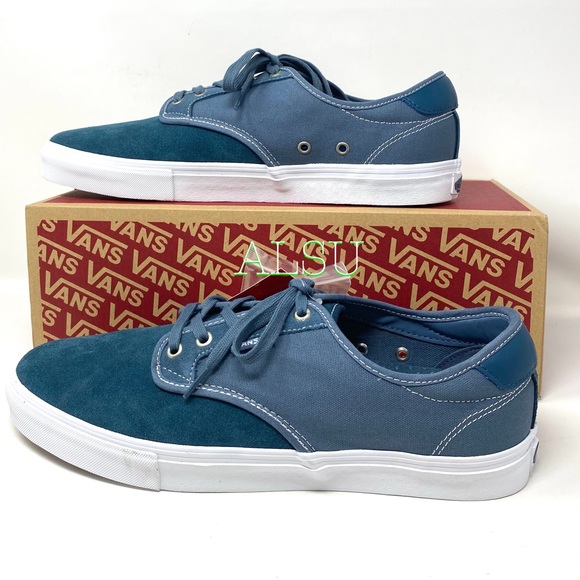 VANS Chima Ferguson Pro Suede Canvas Mirage Blue Sneakers Men's Size VN0A38CFW5J - Picture 2 of 10